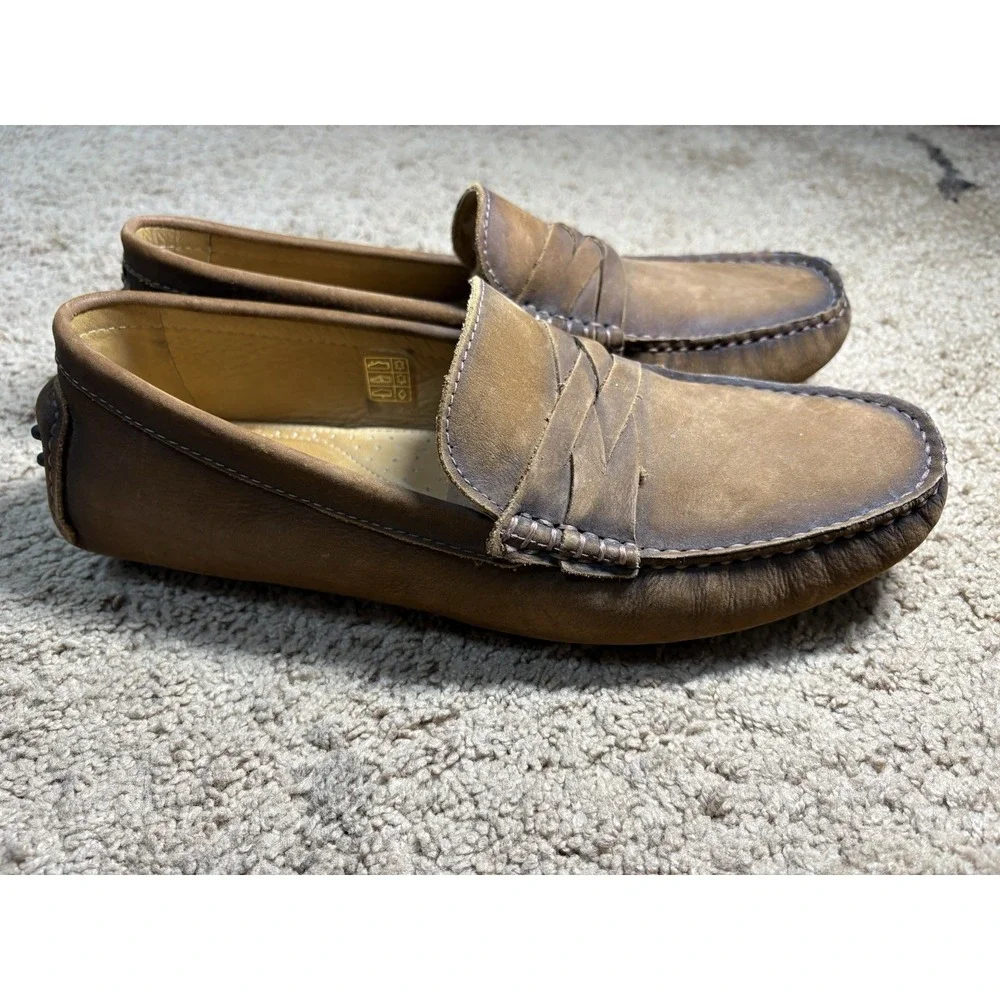 Massimo Matteo Loafers Men's‎ 9.5 Brown MM 289115 Casual